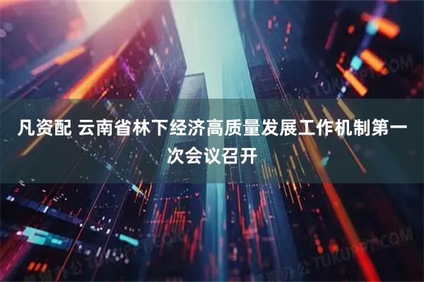凡资配 云南省林下经济高质量发展工作机制第一次会议召开