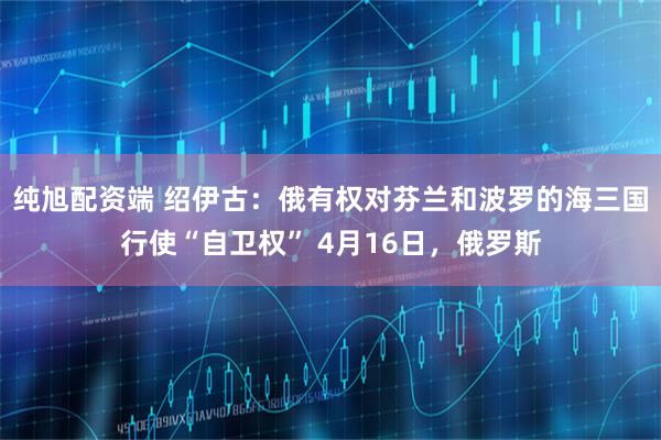 纯旭配资端 绍伊古：俄有权对芬兰和波罗的海三国行使“自卫权” 4月16日，俄罗斯